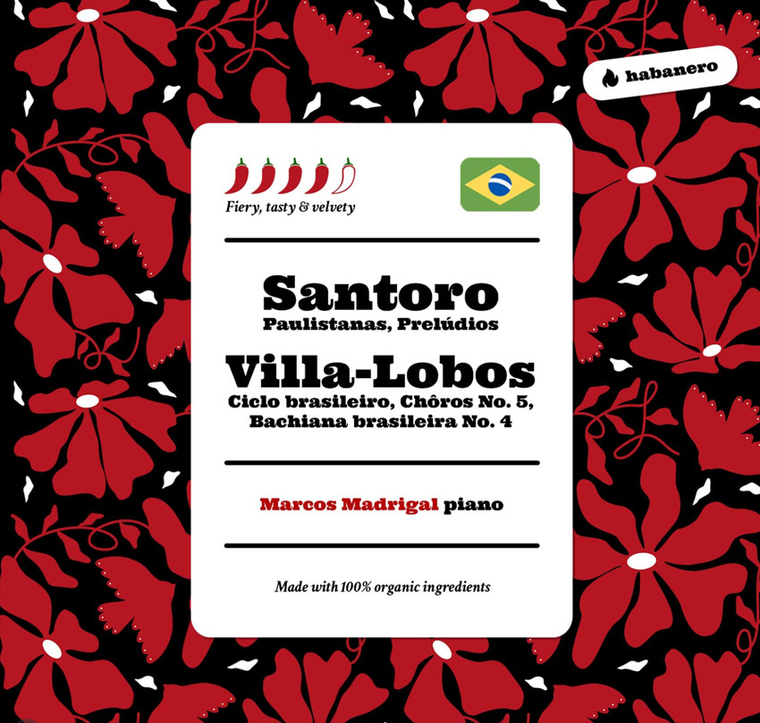 Claudio Santoro and Heitor Villa-Lobos album cover